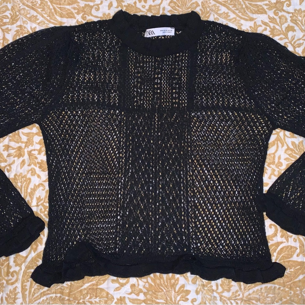 Zara pointelle sweater - Picture 6 of 13
